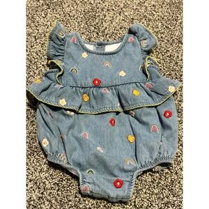 K39‎ Mud Pie mudpie romper bubble  6-9 months rainbow pride